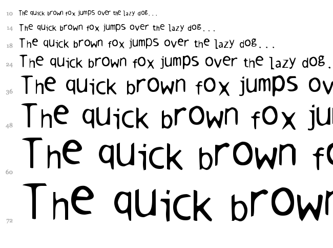 Warm Milk font waterfall
